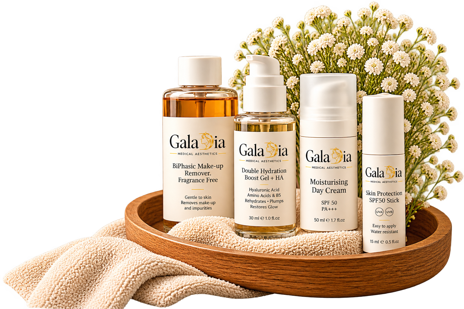 Galadia facial treatments and skincare products Warrington