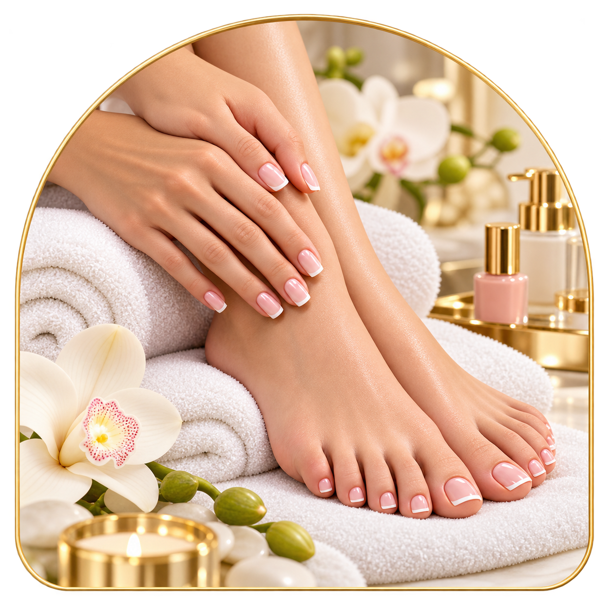 Manicure and pedicure nail services at Galadia in Warrington